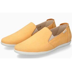 Mephisto Women's Korie Leather Air Jet Slip On Loafer Flats Shoes ORANGE 10 NEW